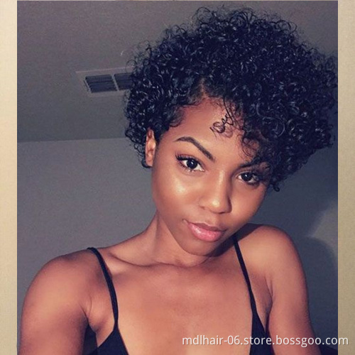 Wholesale Pixie Cut Lace Wig Preplucked Blunt Cut Bob Lace Front Short Human Hair Wigs Curly Lace Front Human Hair Wigs
